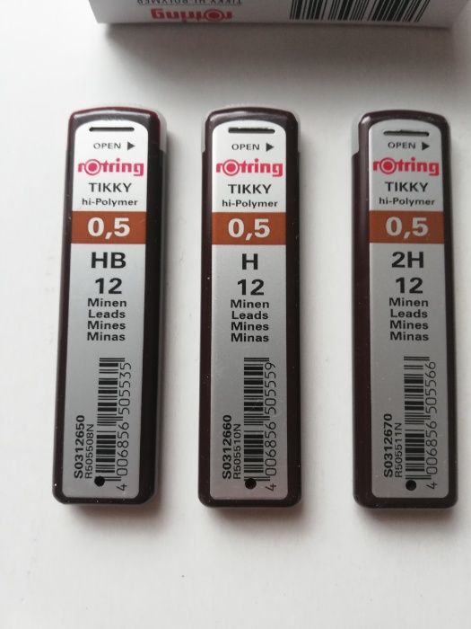 ROTRING - Rysiki do ołówków - różne grubości i twardości