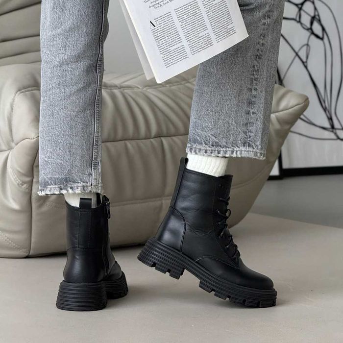 Зимові шкіряні черевики, зимние кожаные ботинки, берці берцы 36-41р