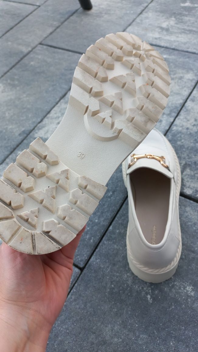 Mokasyny buty DeeZee półbut beżowe