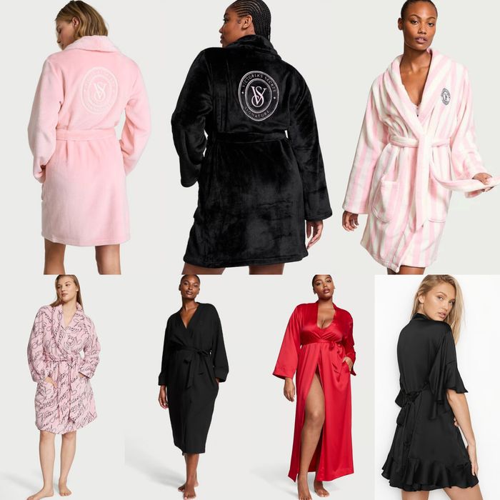 Сатиновий, плюшевий халат Victoria's Secret VS Вікторія Сікрет