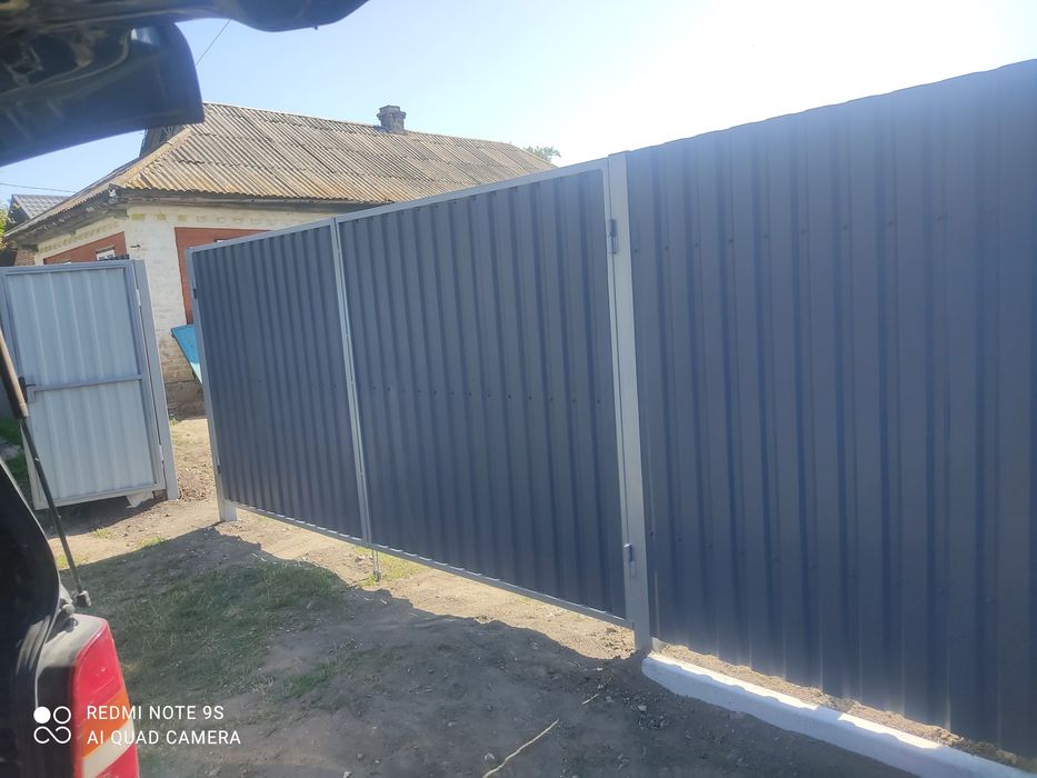 Продам забор з металопрофілю, ворота,калітка