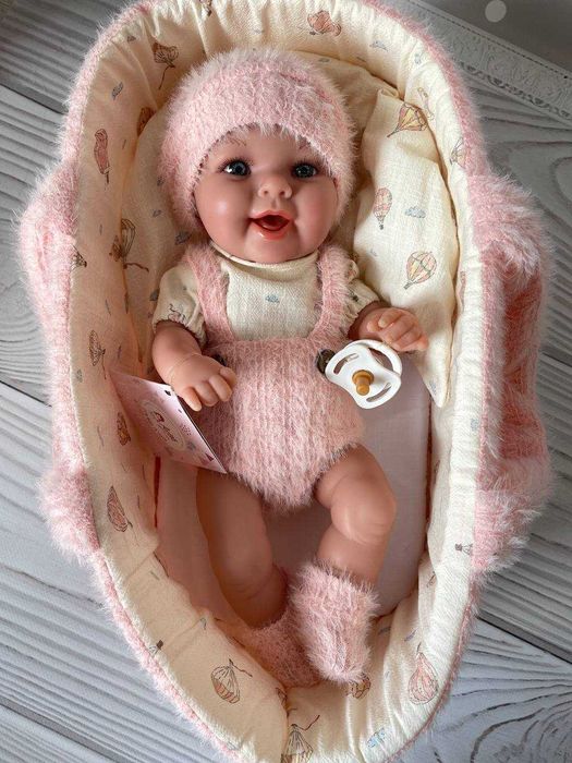Пупс реборн дівчинка хлопчик посміхається Arias Elegance 33 см