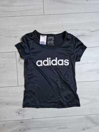 Czarna bluzka t-shirt Adidas r 128