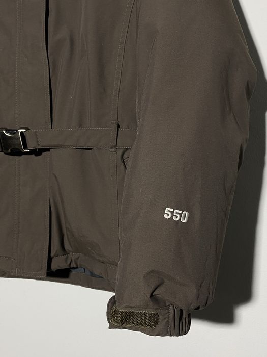 Оригінальна жіноча зимова пухова коричнева куртка The North Face