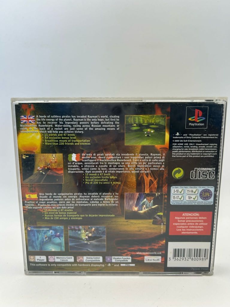 Rayman 2 3xA Ps1 nr 9832