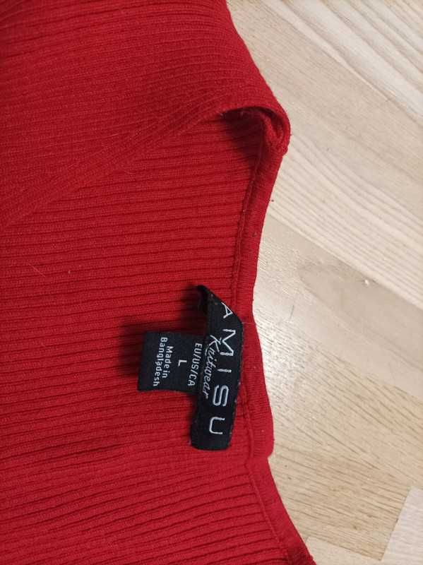 Czerwony sweterek L