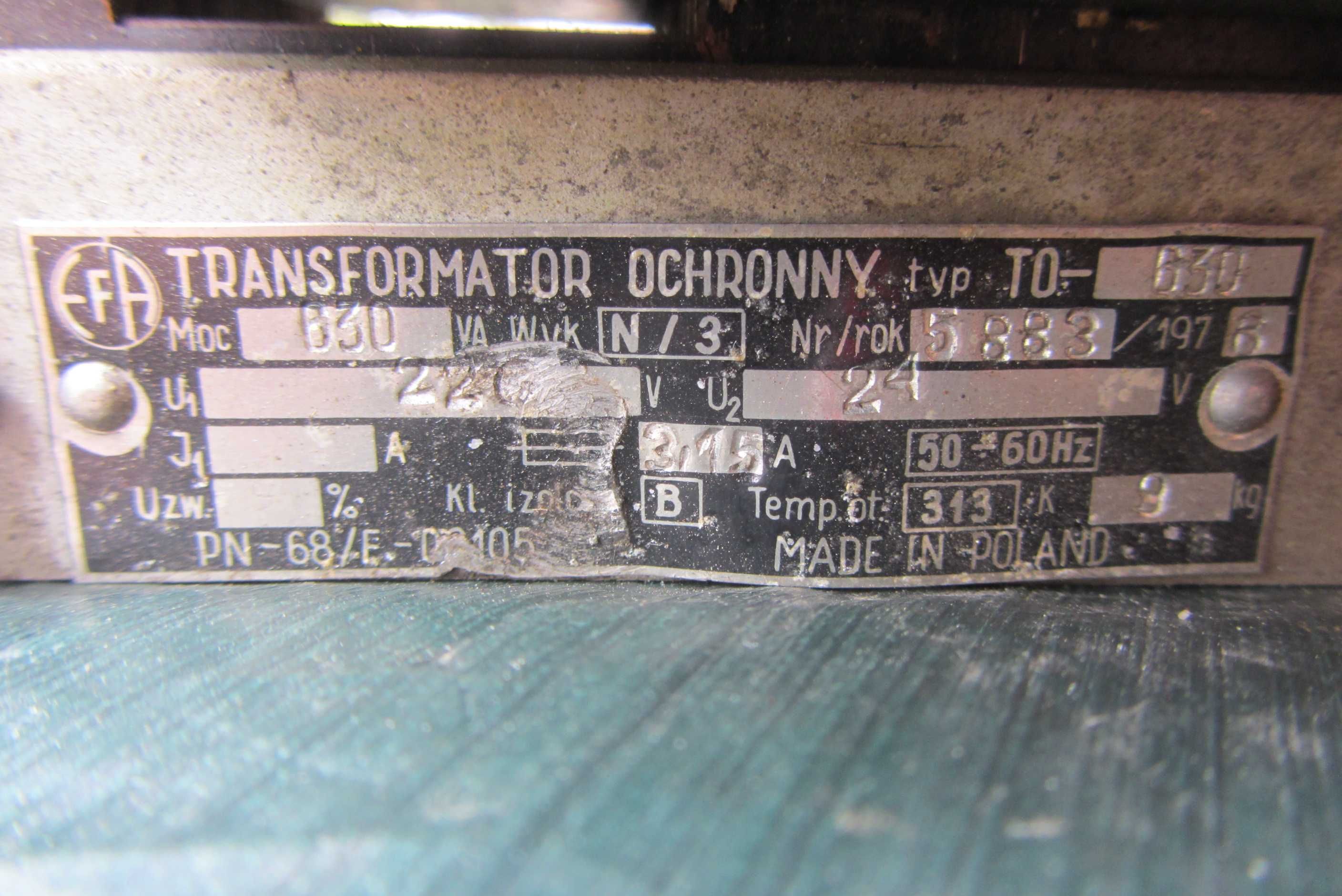 Transformator 230/15,4 i 13,5 v