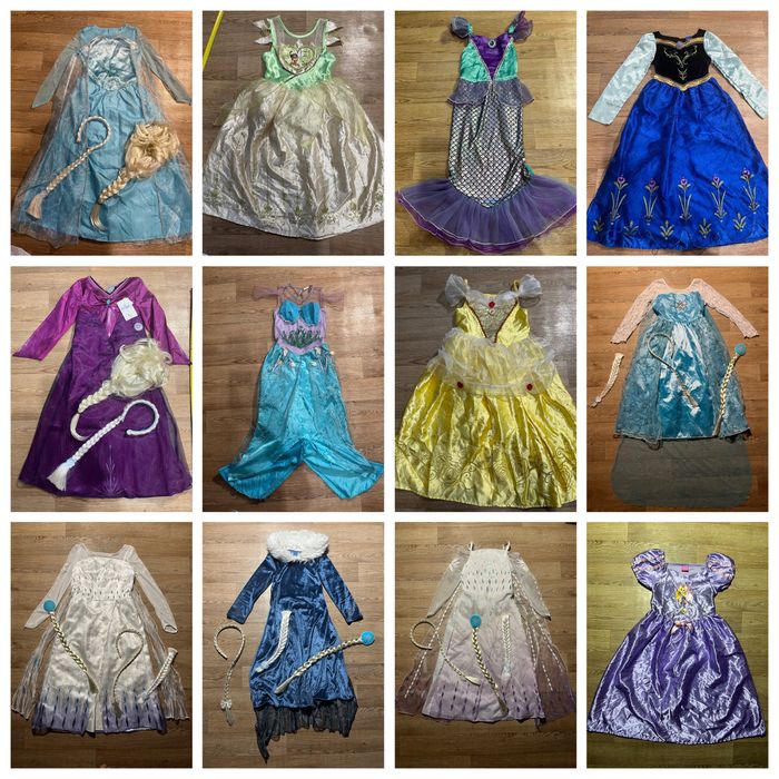 Карнавальное платье принцессы на новый год на 7-8 лет 122-128