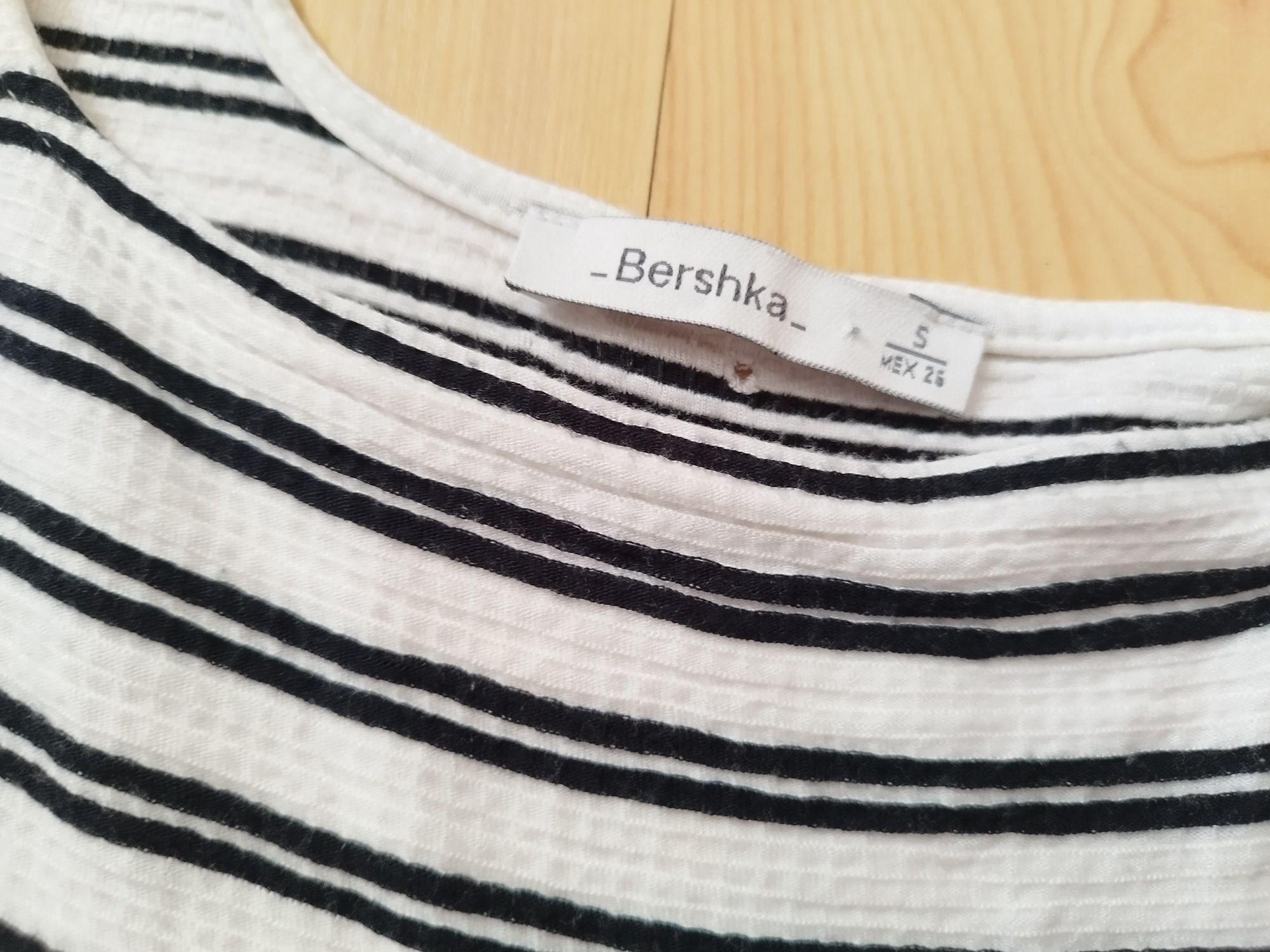 Bershka Prążkowany kombinezon S