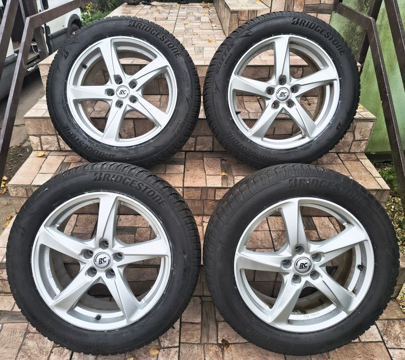 Komplet kół zimowych Brock 5x112 Audi VW Skoda 235/55/18 ! Bridgestone