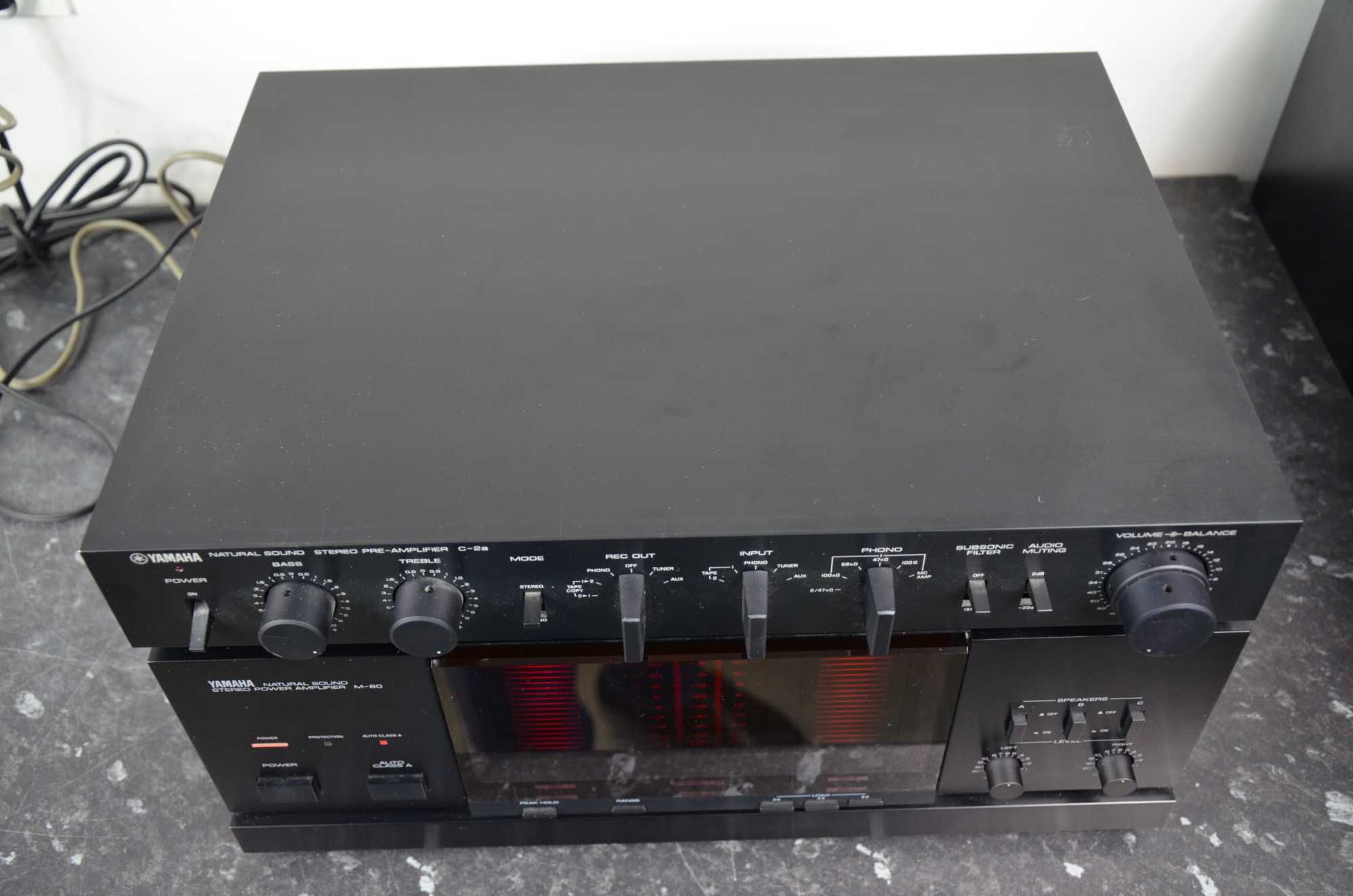 Końcówka Mocy YAMAHA M-80 Przedwzmacniacz C-2a Komplet Hi-End JAPAN