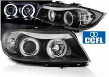Lampy Reflektory Do BMW E90/E91 OD 2005 DO 2008 Roku BIAŁE RINGI CCFL