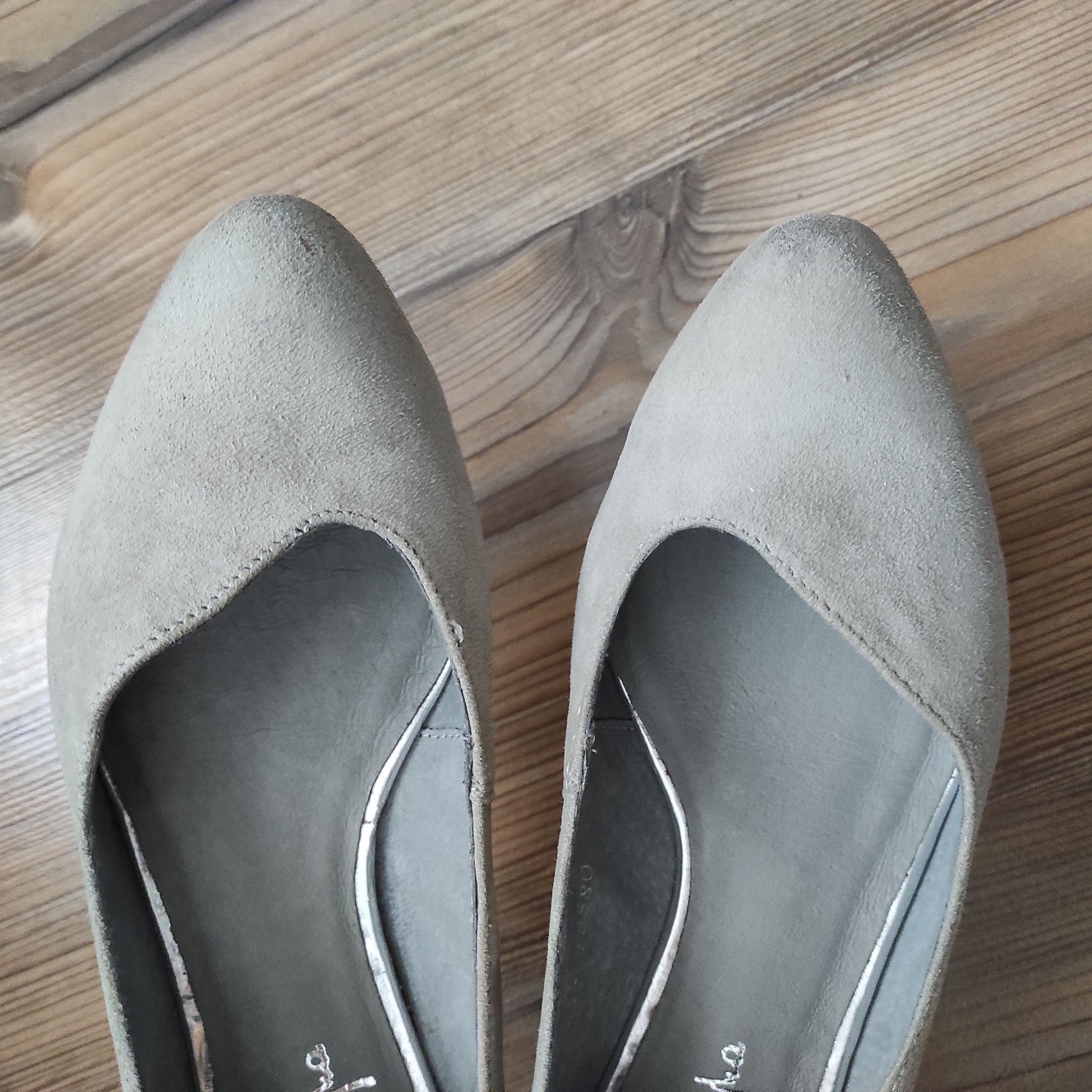 Buty baleriny skórzane Maciejka r.36