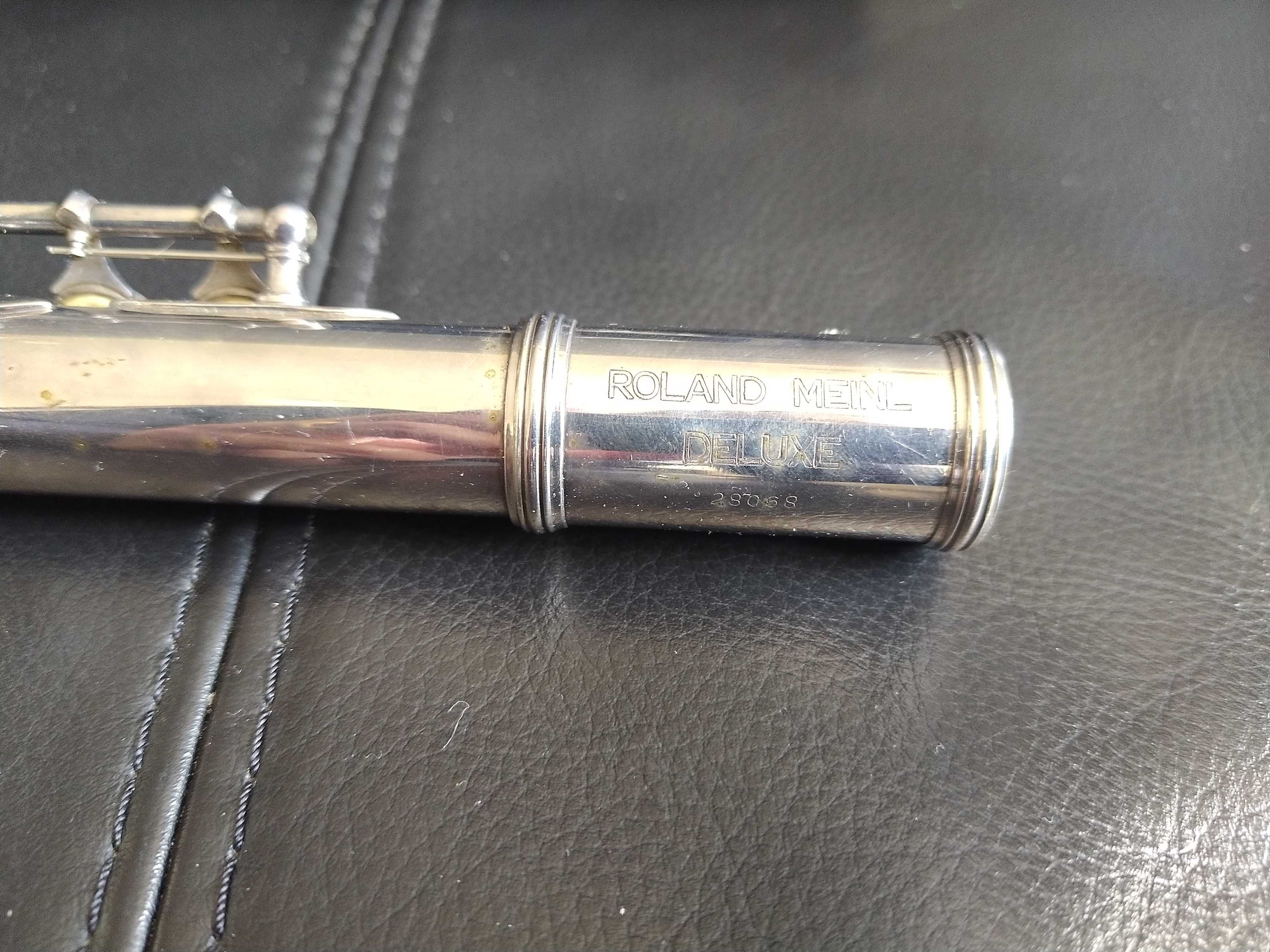 Flauta transversal vintage Roland Meinl. Alemanha
