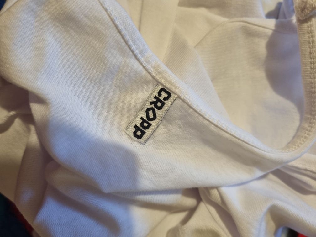 Białą koszulka na lato Cropp XL