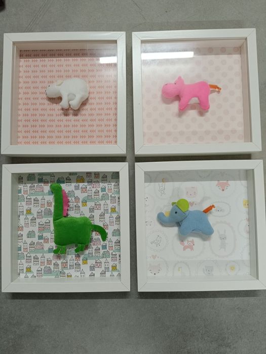 4 quadros infantis Ribba Ikea