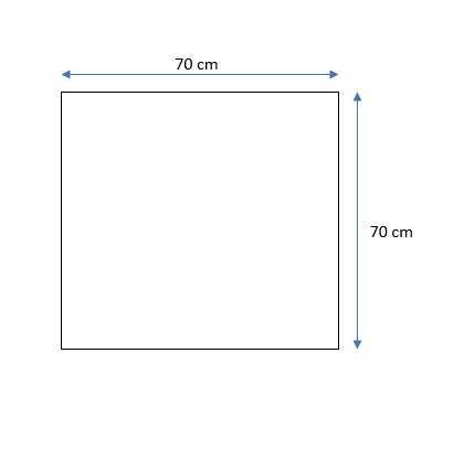 Lenço quadrado com fecho magnético