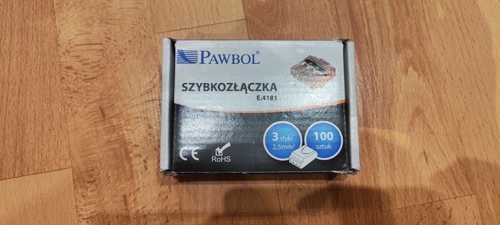 Szybko złączka elektryczna pawbol 100 sztuk