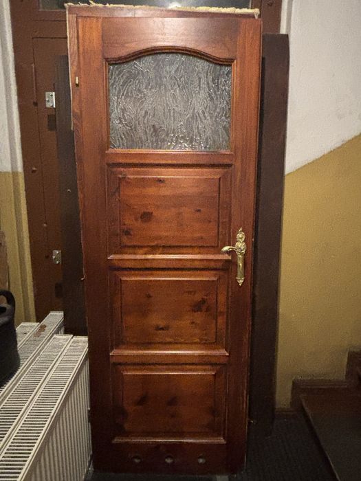 Drzwi drewniane do łazienki