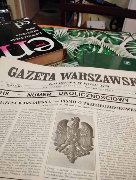 ,, Gazeta Warszawska " wydanie z 1988