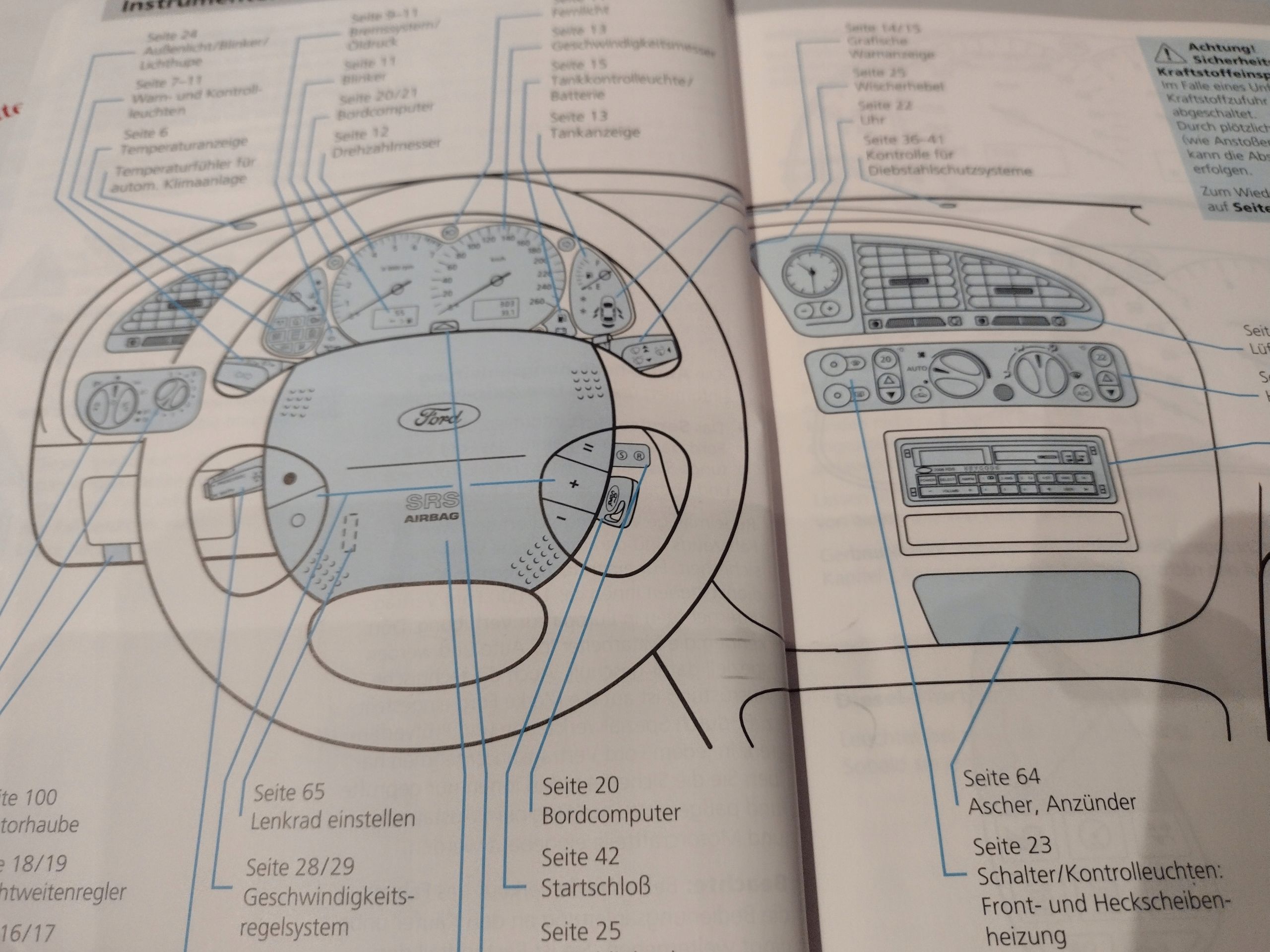 Ford Scorpio 2 Instrukcja Książka 1995 Komplet