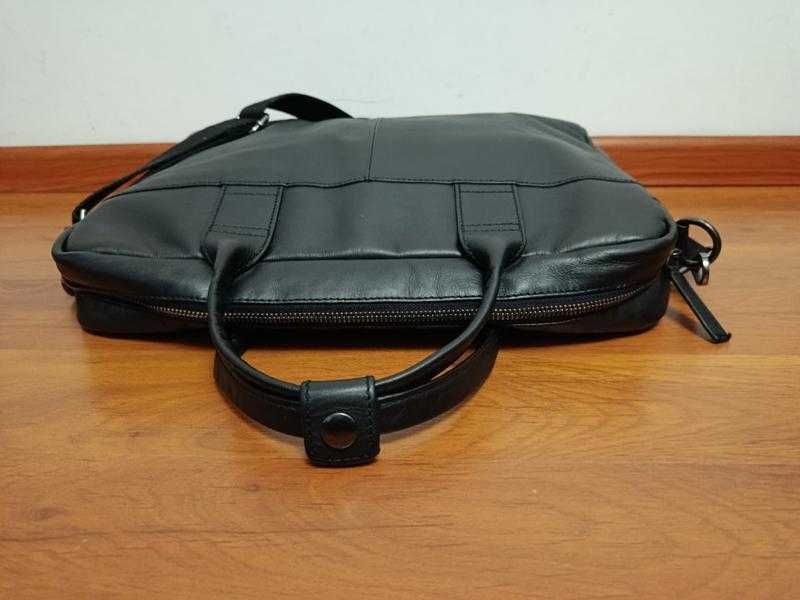 Чоловіча шкіряна сумка для ноутбука/портфель Zign