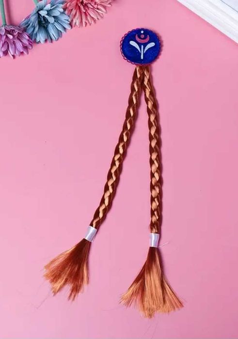 Nowy warkocz spinka Anna Kraina Lodu przebranie akcesoria