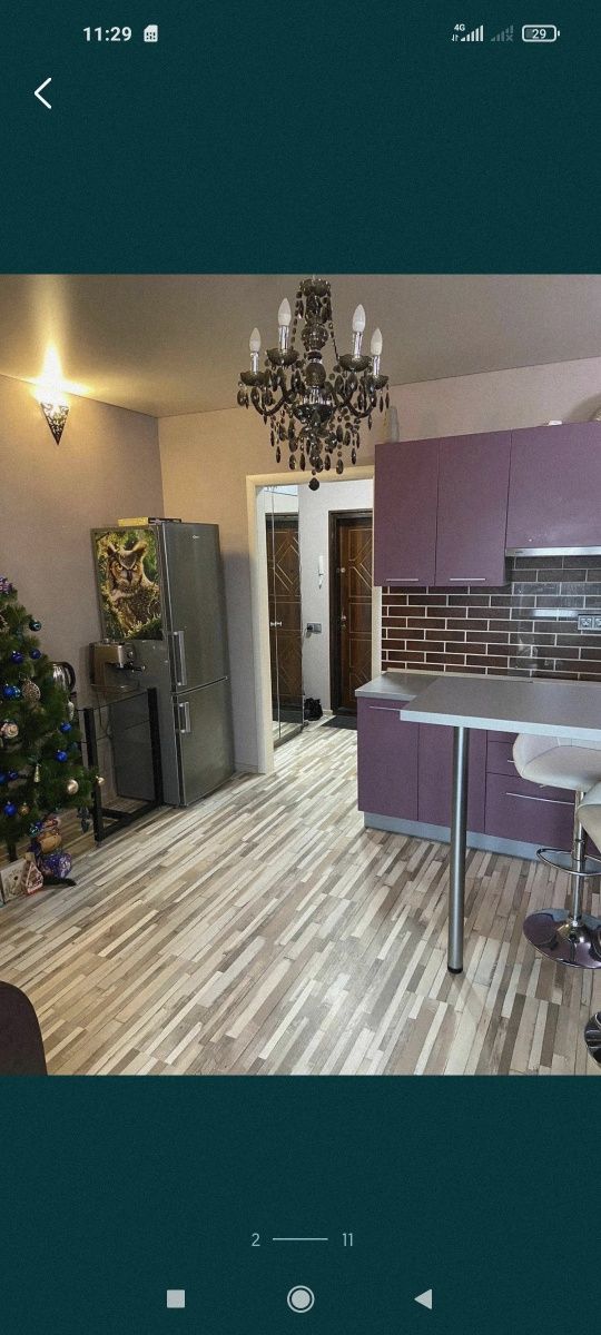 Продам 1к студию Харьковское шоссе 15а