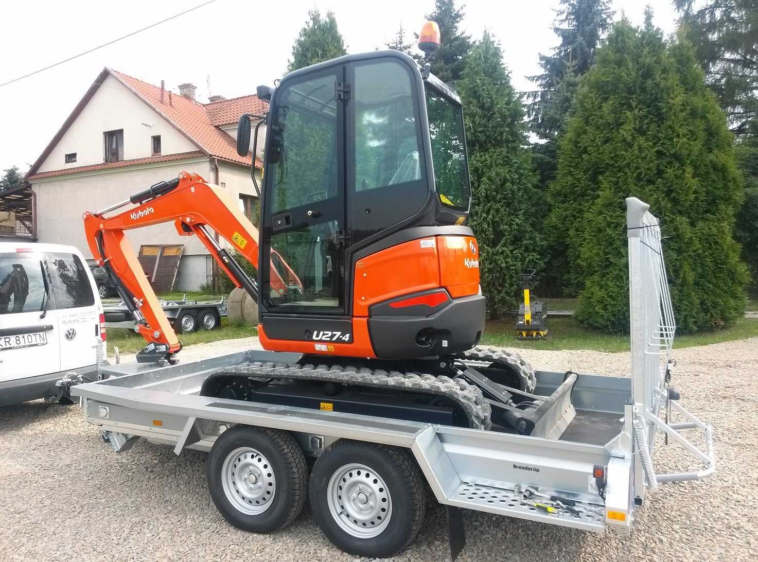 Brenderup MT3651 przyczepa laweta minikoparka walec wozidł DMC 3500 kg