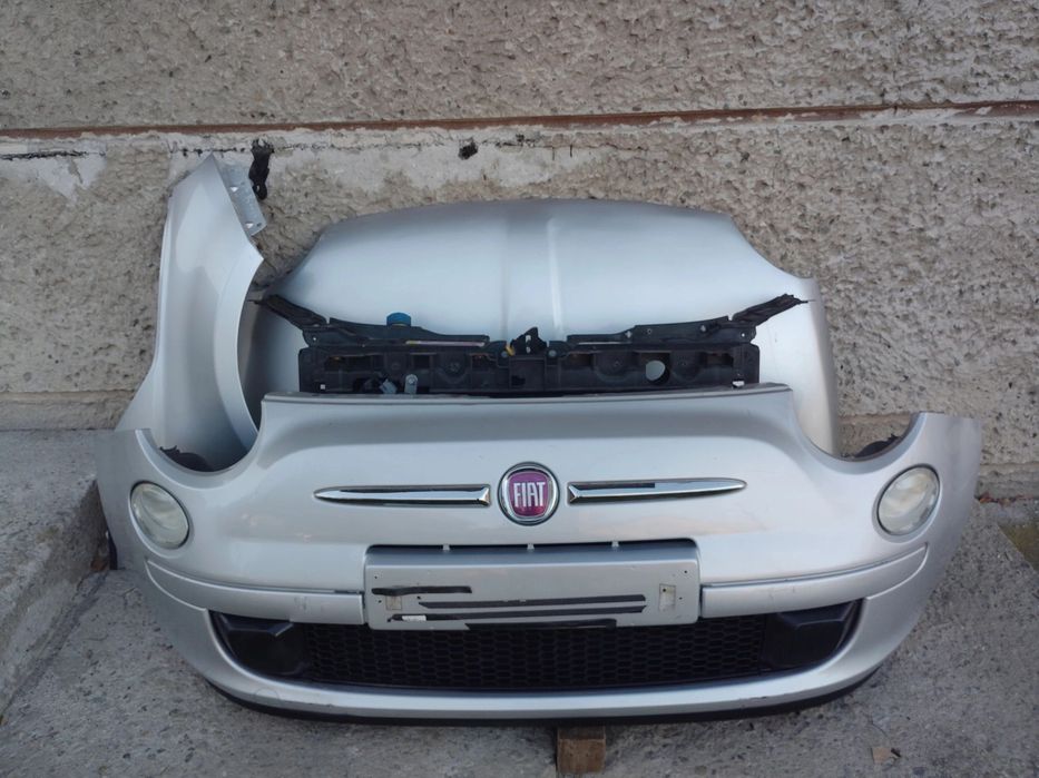 ZDERZAK MASKA BŁOTNIK KOMPLETNY PRZÓD FIAT 500