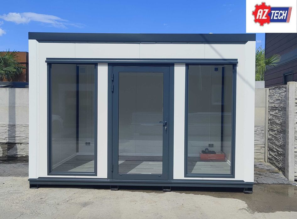 Kontener biurowy / Kontener ogrodowy / Pawilon 4,0 x 2,5 m z dostawą