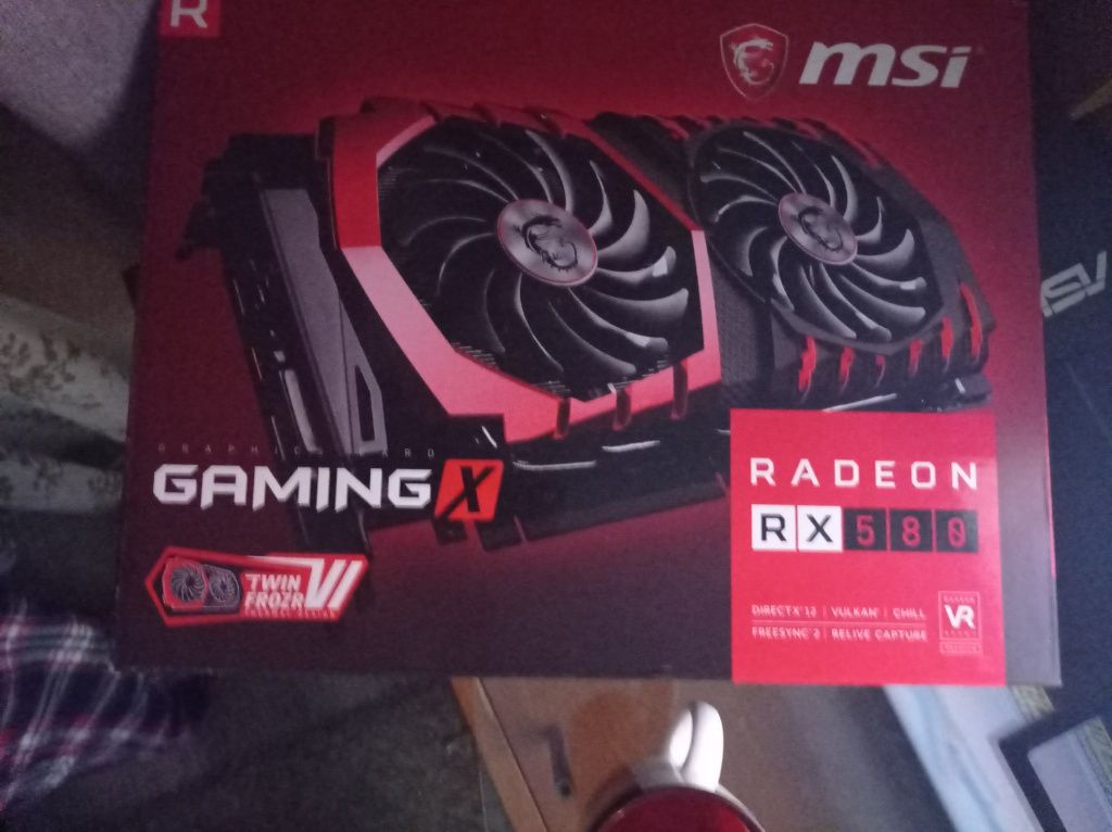 MSI RX580 gaming x de 8GB DDR5