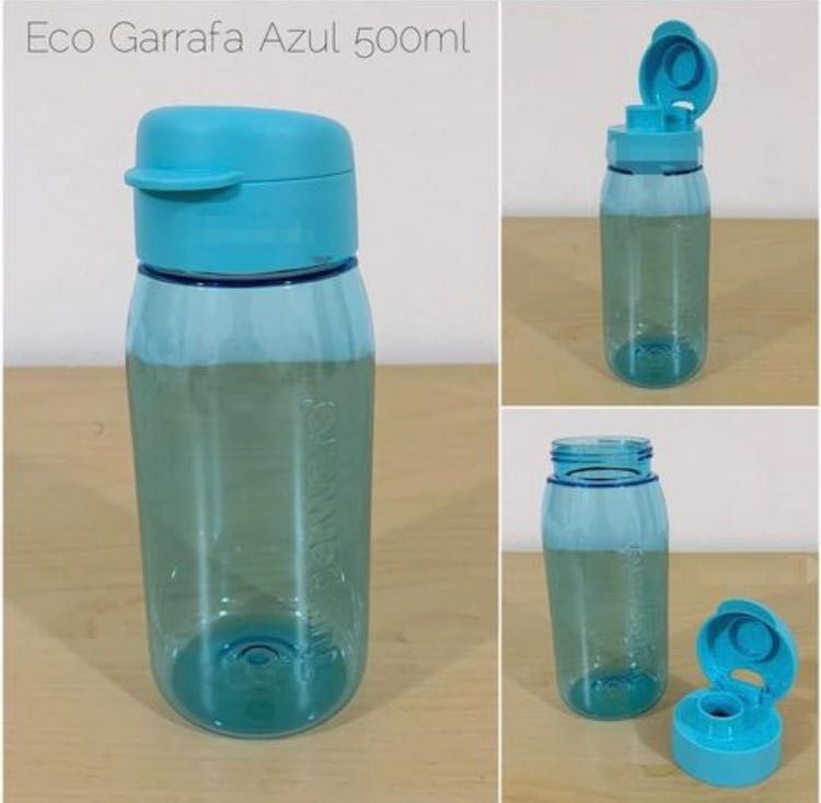 Garrafa Azul ou Rosa 500ml Tupperware