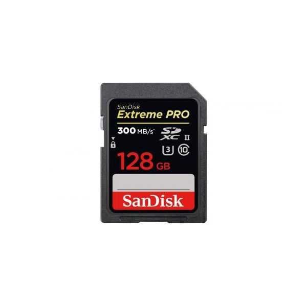 Cartão SD - SanDisk 128GB SDXC Extreme Pro V90 UHS-II 300 MB/S