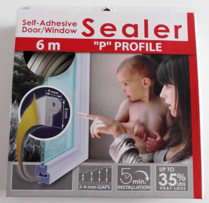 Uszczelka Samoprzylepna do okien i drzwi SEALER profile  I E P 6m
