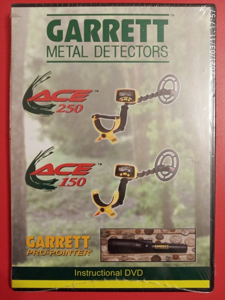 GARRETT ACE 150 250 DVD диск к металл детектору металоискатель