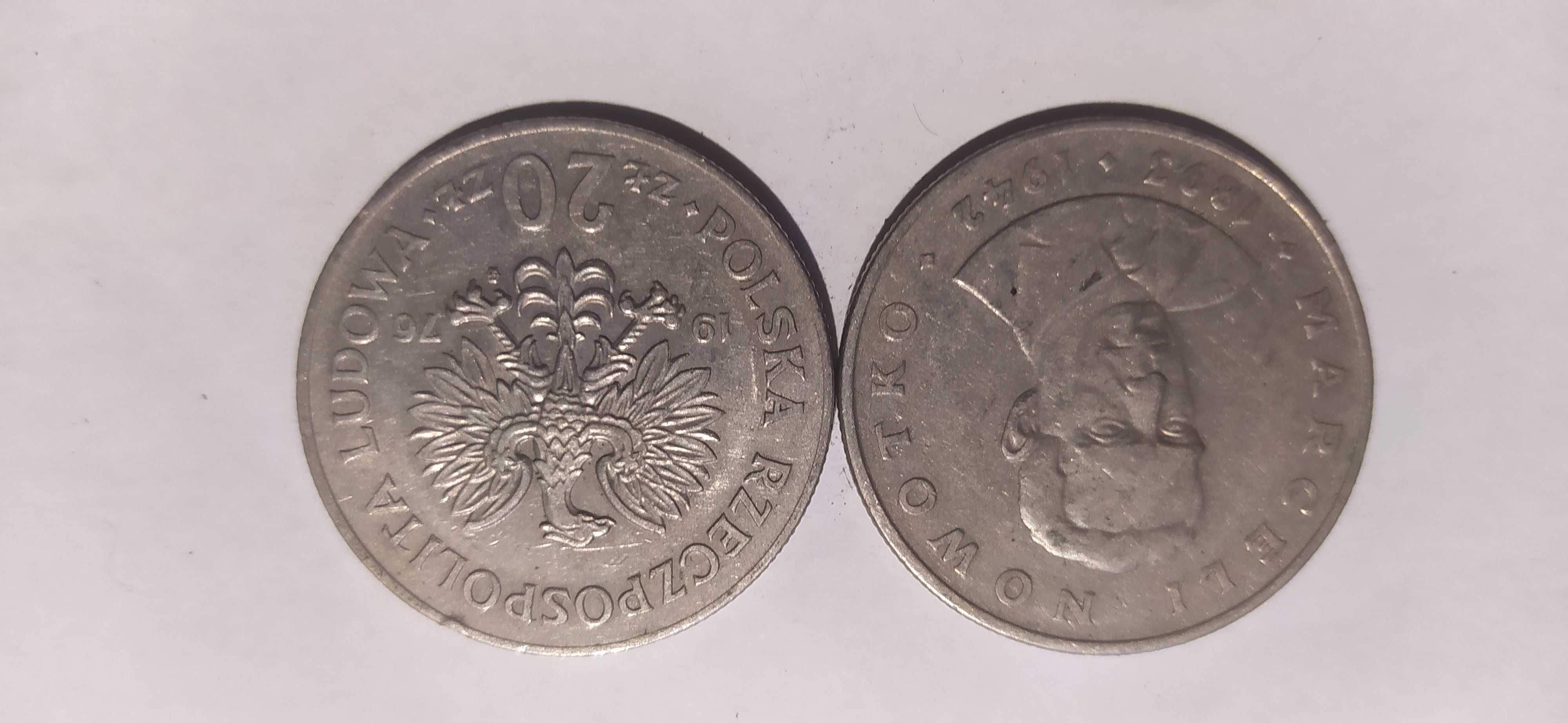 Moneta 20 zł lata 70 Nowotko