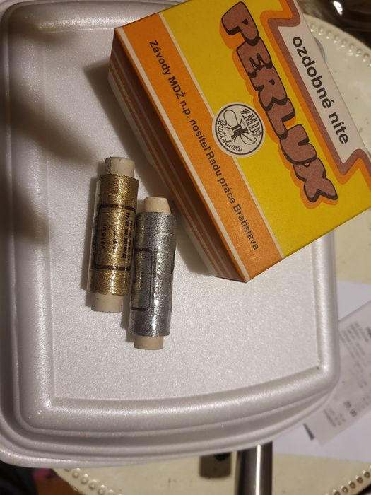 Nici złote i srebrne czeskie do haftu maszynowego