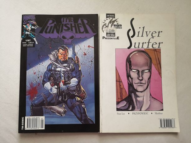 Komiksy stare the Punisher 1/97 Marvel Silver surfer 1/99