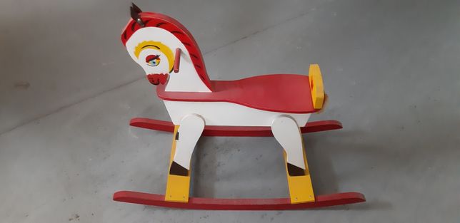 Cavalo Baloiço Madeira - Artesanal