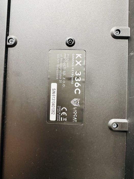 Klawiatura Gamingowa Liocat KX 336C