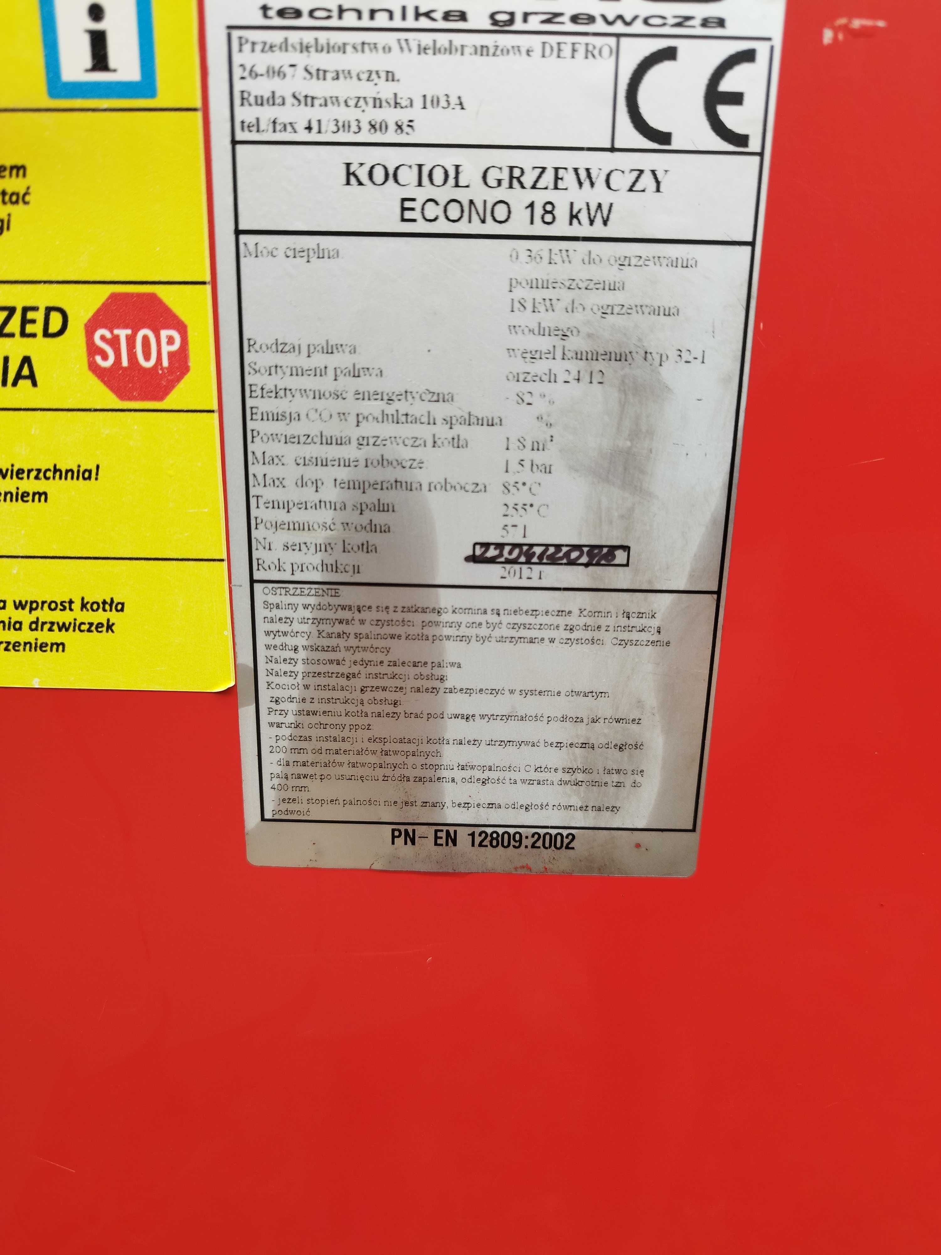 Sprzedam piec 18kw