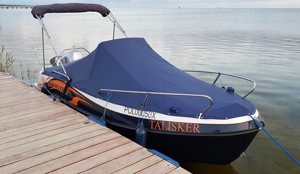 Łódka motorówka Camline 530 + HONDA BF100  + przyczepa KOMPLET z 2021r