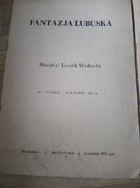 fantazja lubuska na średnią orkiestrę dętą 1978r. nuty Leszek Wisłocki