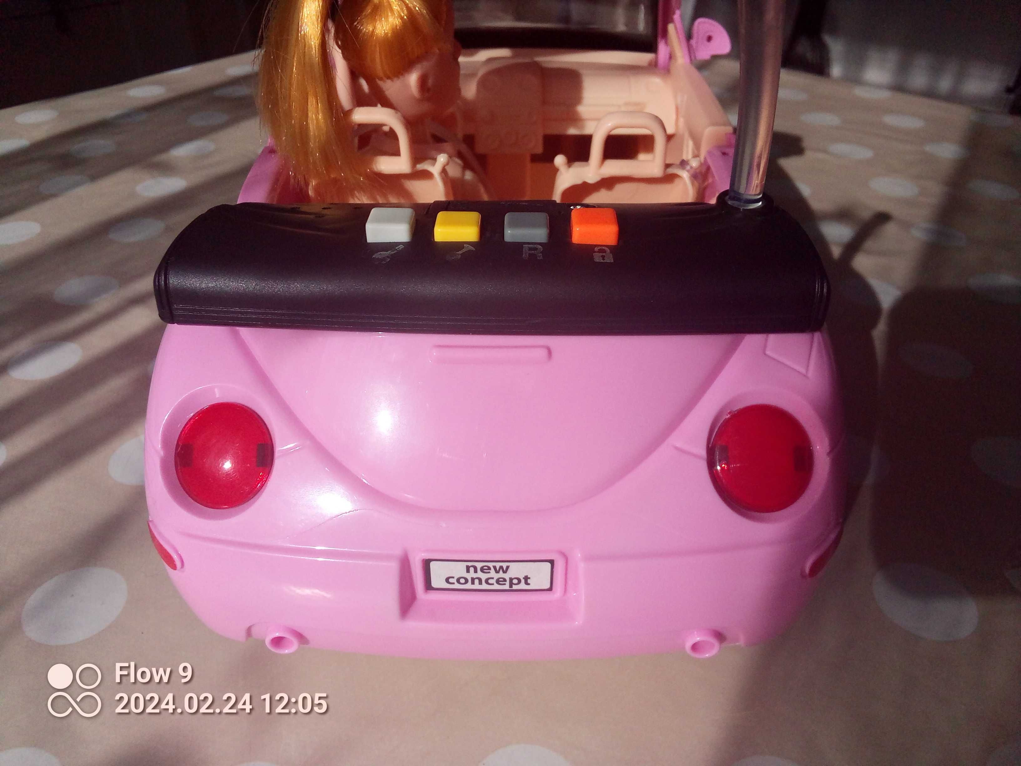 Samochód  Garbusek  Auto dla lalki dźwięk kabriolet