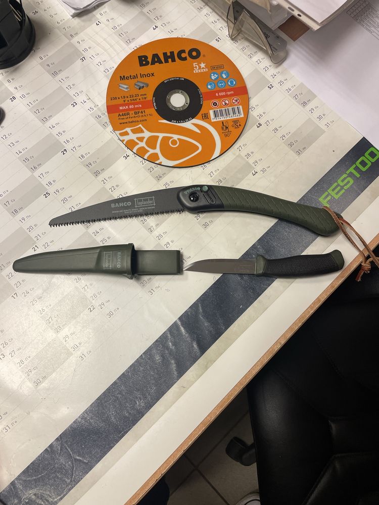 Набір BAHCO пилка складана та ніж (LAP-KNIFE)