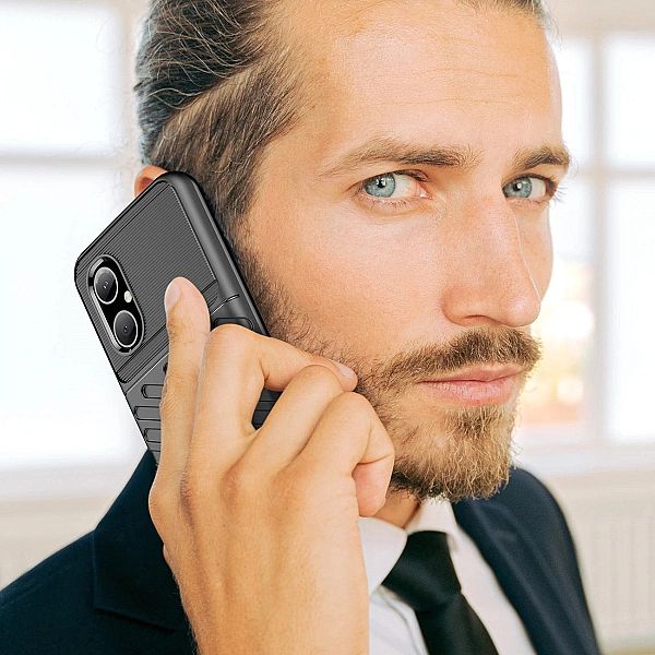 Thunder Case etui Xiaomi Poco M4/5G silikonowy pancerny pokrowiec czar