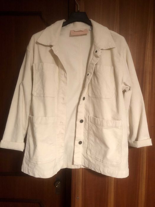 Jaqueta em veludo canelado