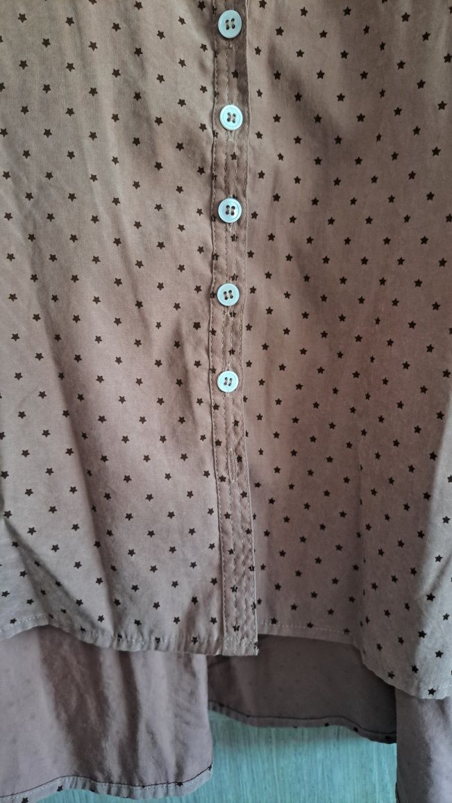 Koszula damska Wiya plus size luźny krój 46 48 XXL brudny róż