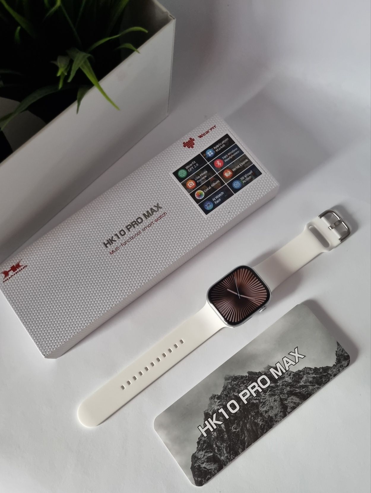 Smartwatch HK10 Pro Max srebrny